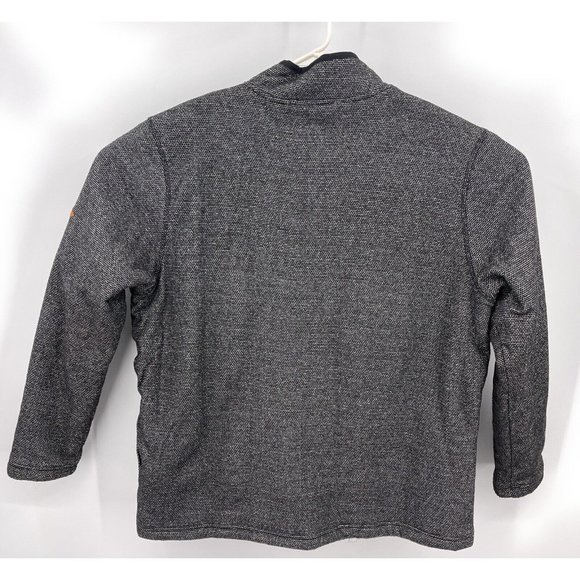 Orvis Black Faux Sherpa Lined 1/4 Quarter Zip Pullover Sweater Size XXL - Picture 6 of 7